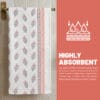 100% Cotton Eco Bath Towels Pack of 4 | Soft & Absorbent | 60x30 Inches