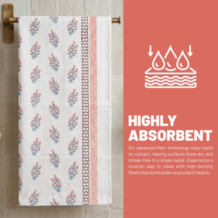 100% Cotton Eco Bath Towels Pack of 4 | Soft & Absorbent | 60x30 Inches