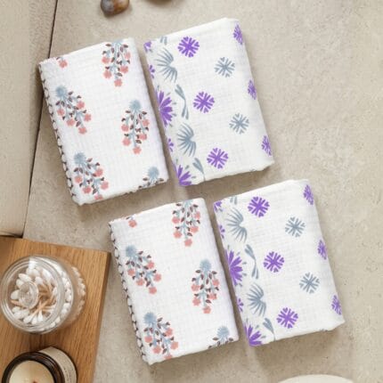 Lifestyle Pack of 4 100% Cotton Eco Bath Towels Pack of 4 | Soft & Absorbent | 60x30 Inches