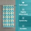 Zero Twist Cotton Bath Towel – Twin Layer, Ultra Soft