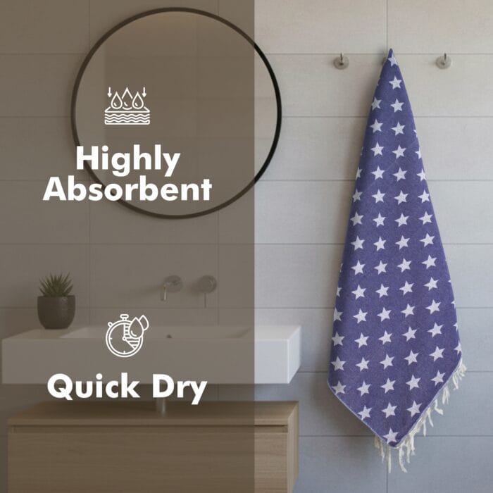 100% Pure Cotton Turkish Style Bath Towels