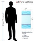 ZAHYA Bamboo Gym Towel - Pack of 2