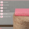 ZAHYA Pure Bamboo Bath Towel Set - Turkish Style - Red & Parrot Green