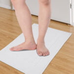 ZAHYA Cotton Towel Bath Mat - White - Set of 2