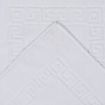 ZAHYA Cotton Towel Bath Mat - White - Set of 2