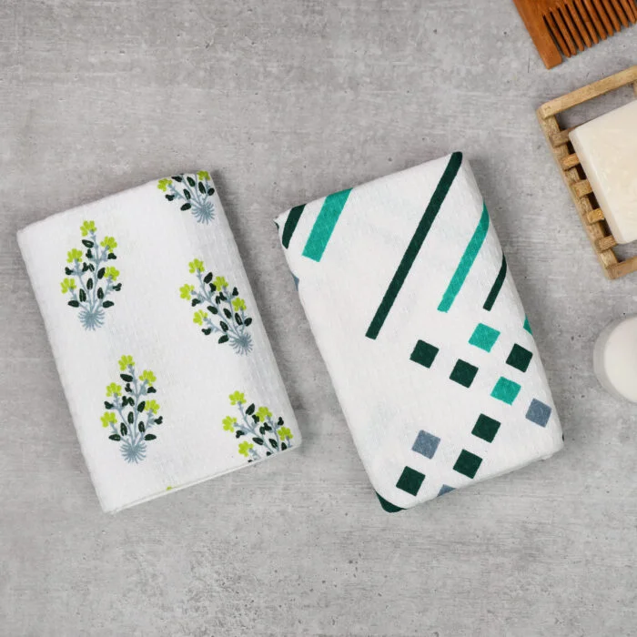 ZAHYA Pure Cotton White Bath Towels Eco Pack of