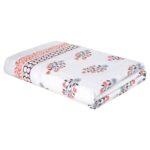ZAHYA Pure Cotton White Bath Towel - Eco - Pack of 4