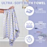 Zero Twist Cotton Bath Towel – Twin Layer, Ultra Soft