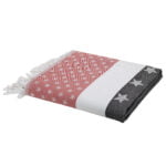 ZAHYA Turkish Bath Towel 100% Pure Cotton - Grey Pink