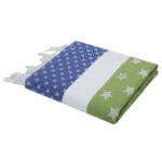 ZAHYA Turkish Bath Towel 100% Pure Cotton - Green Blue