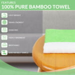 ZAHYA Pure Bamboo Bath Towel - Turkish Style - Parrot Green