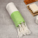 ZAHYA 100% Pure Bamboo Soft Bath Towel - Turkish Style - Parrot Green