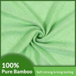 ZAHYA Pure Bamboo Bath Towel - Turkish Style - Parrot Green