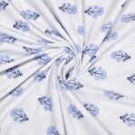 ZAHYA 100% Pure Cotton Double Bed Dohar - Silver Stone