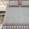 Pure Cotton King Size Bedsheet with Pillow Covers
