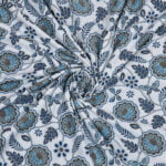ZAHYA 100% Pure Cotton Single Bed Dohar Pack of 2 - Mocha Steel Blue