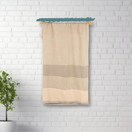 ZAHYA 100% Pure Bamboo Soft Bath Towel - Beaver and Almond