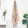 100% Pure Bamboo Bath Towel – Shadow Stripe, Soft & Eco-Friendly
