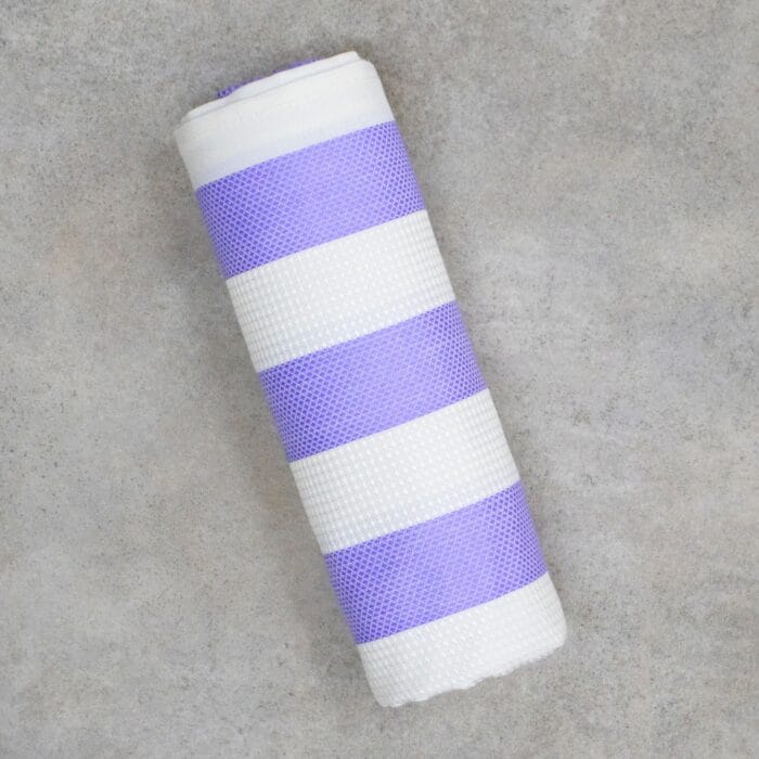 100% Pure Bamboo Bath Towel – Cabana Stripe, Soft & Eco-Friendly