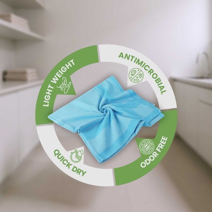 100% Pure Bamboo Bath Towels – Pin Stripe