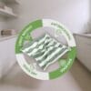 100% Pure Bamboo Bath Towel – Cabana Stripe, Soft & Eco-Friendly