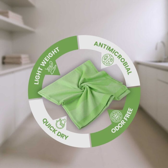 100% Pure Bamboo Bath Towels – Pin Stripe