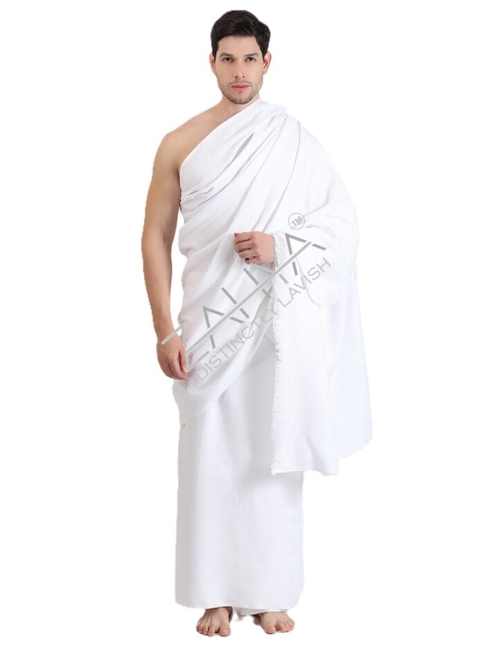 Diamond Weave Cotton Ihram – Soft & Breathable for Hajj & Umrah