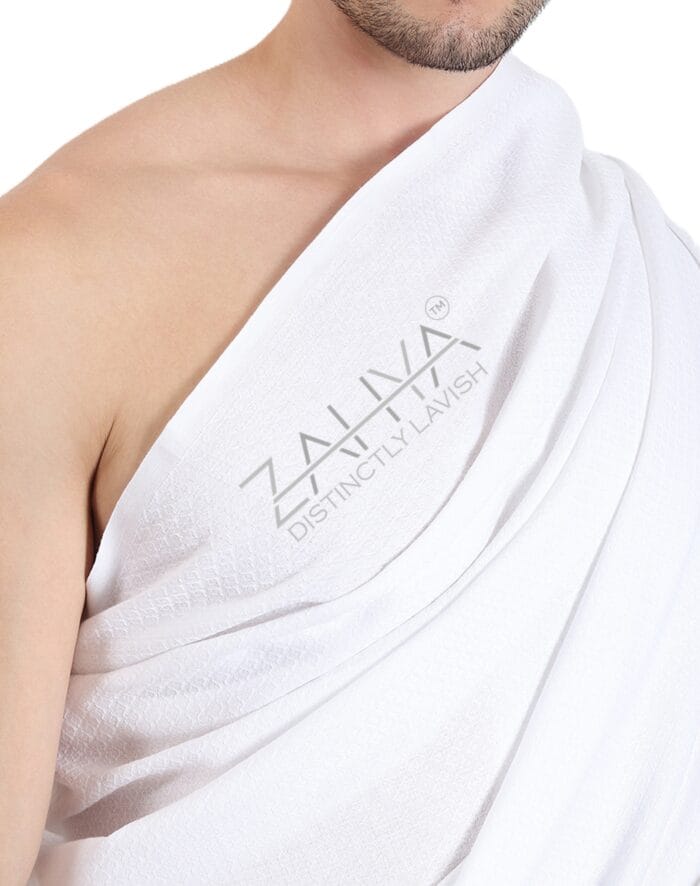 Diamond Weave Cotton Ihram – Soft & Breathable for Hajj & Umrah