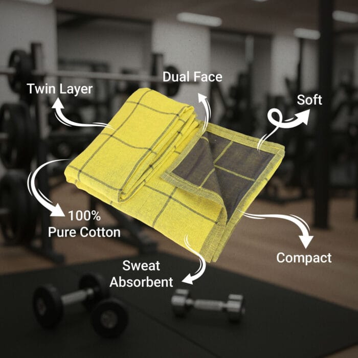 100% Cotton Zero Twist Gym Towels , Bold – Pack of 3