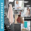 100% Cotton Zero Twist Gym Towels , Checkered– Pack of 3