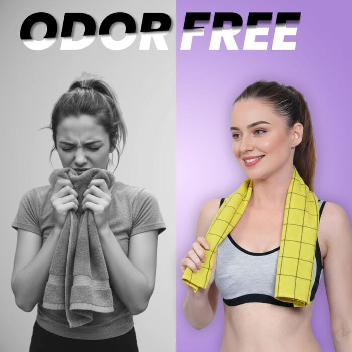 100% Cotton Zero Twist Gym Towels , Bold – Pack of 3