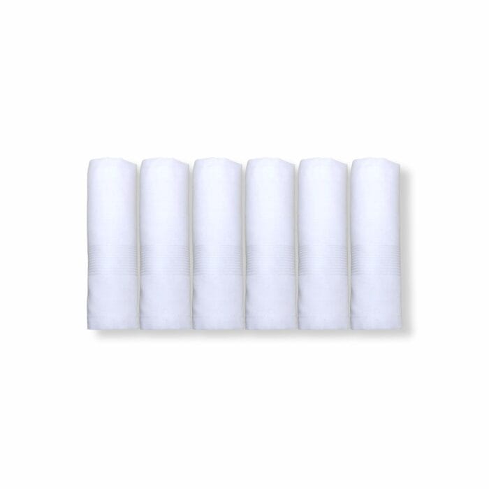 Pure Cotton Handkerchief – Plain White, Soft & Absorbent