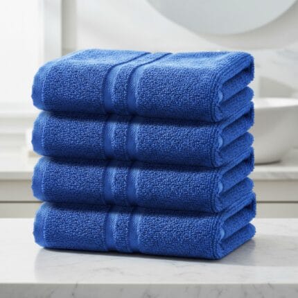 Soft Terry Cotton Hand Towels Pack of 4 – 16x24 inches