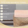 100% Pure Bamboo Bath Towel – Turkish Style, Soft, Absorbent
