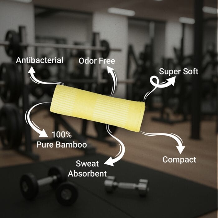 100% Bamboo Gym Towels , Pin Stripe – Pack of 3