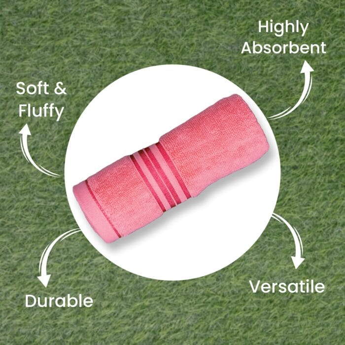 100% Pure Cotton Terry Hand Towels Pack of 4