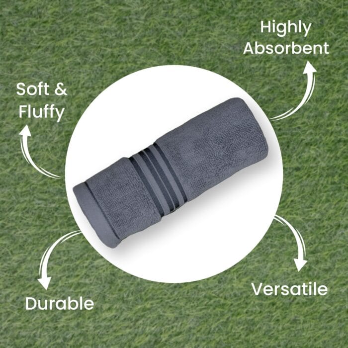 100% Pure Cotton Terry Hand Towels Pack of 4