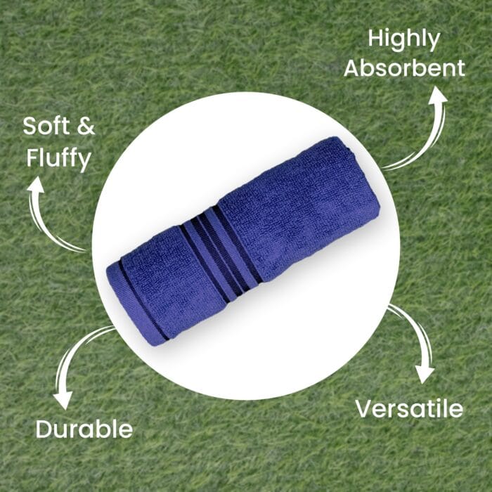 100% Pure Cotton Terry Hand Towels Pack of 4