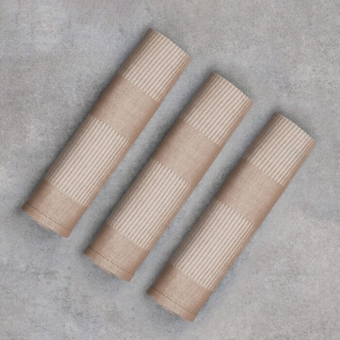 100% Bamboo Gym Towels , Pin Stripe – Pack of 3