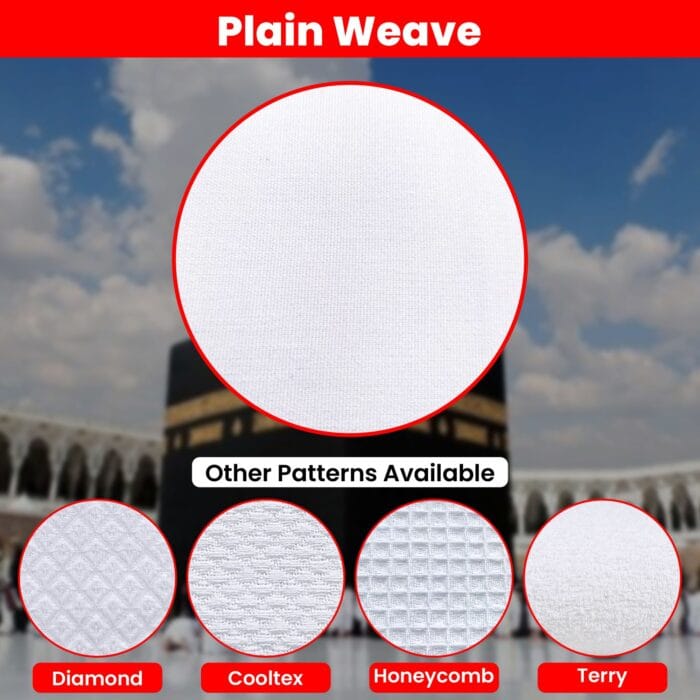 Plain Weave Kids Ihram – 100% Cotton, for Hajj & Umrah