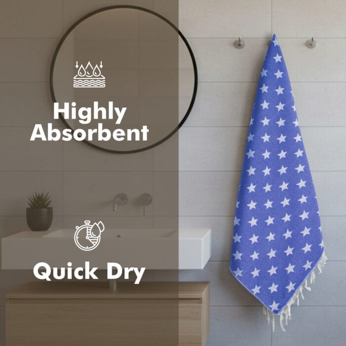 100% Pure Cotton Turkish Style Bath Towels