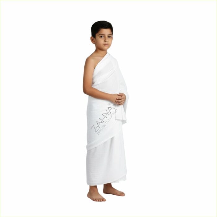 Plain Weave Kids Ihram – 100% Cotton, for Hajj & Umrah