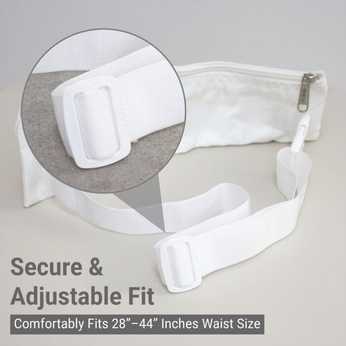 Ihram Belt Pack of 2 – Adjustable Waist Belt with Secure Zipper Pocket for Hajj & Umrah