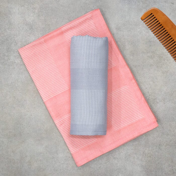 100% Pure Bamboo Bath Towel – Pin Stripe, Soft & Eco-Friendly