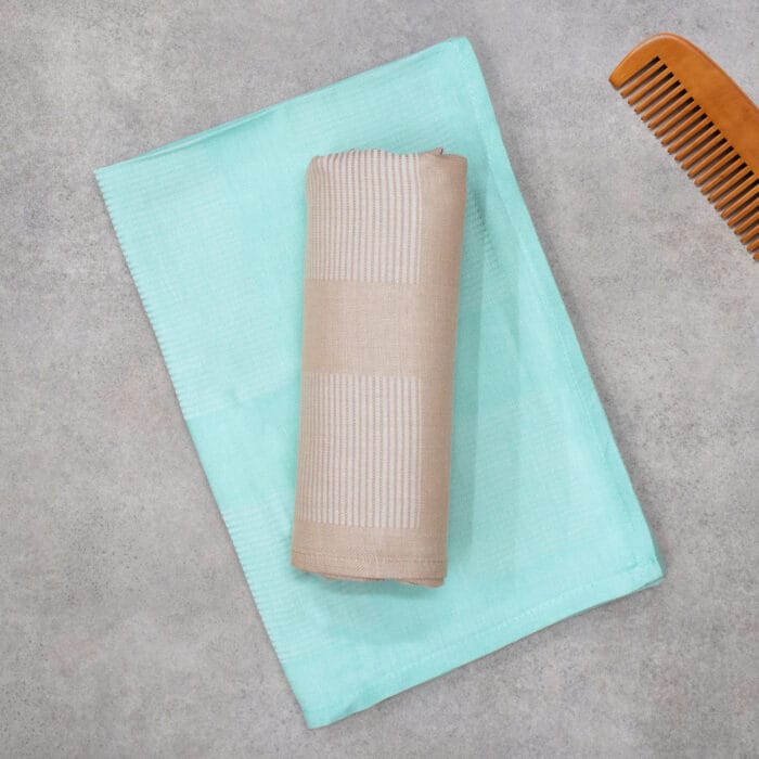 100% Pure Bamboo Bath Towel – Pin Stripe, Soft & Eco-Friendly