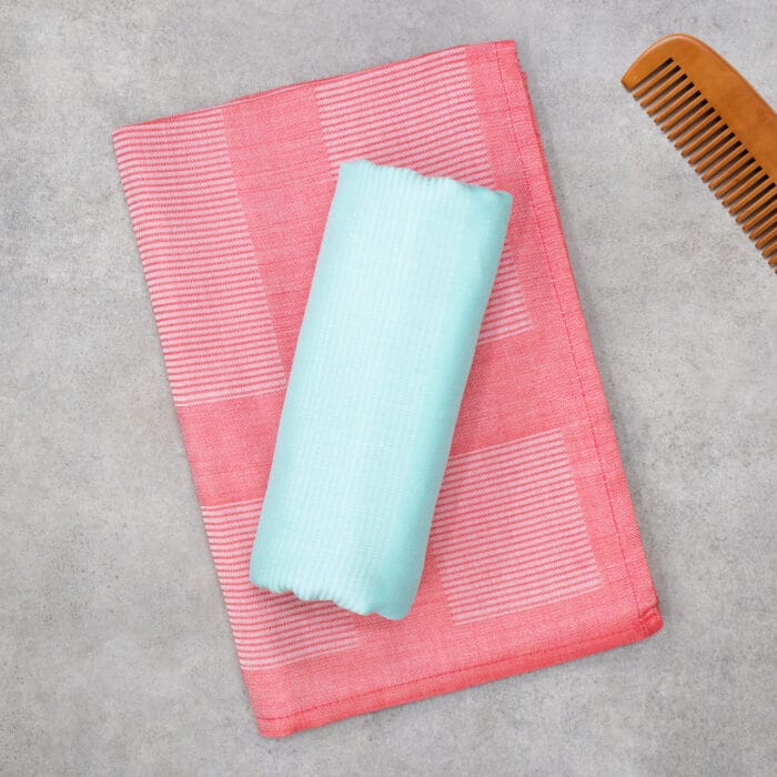 100% Pure Bamboo Bath Towel – Pin Stripe, Soft & Eco-Friendly