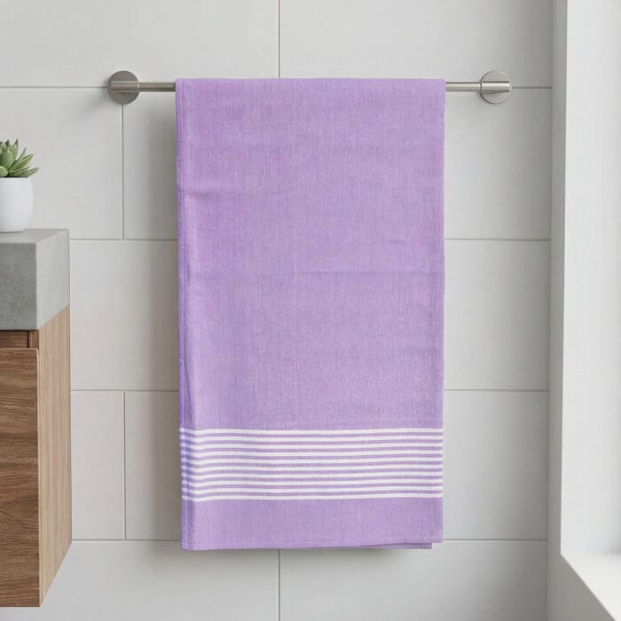 Natural Cotton Bath Towel 27x42 Inch, Pack of 2