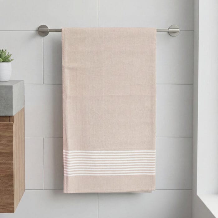 Natural Cotton Bath Towel 27x42 Inch, Pack of 2