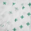 Pure Cotton Twin Layer Bath Towels 30x60 Inch, Pack of 2, White with Modern Contemporary Prints