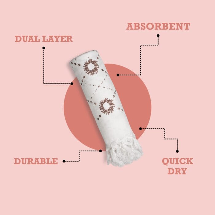 Twin Layer Bath Towels - 30 x 60 inches